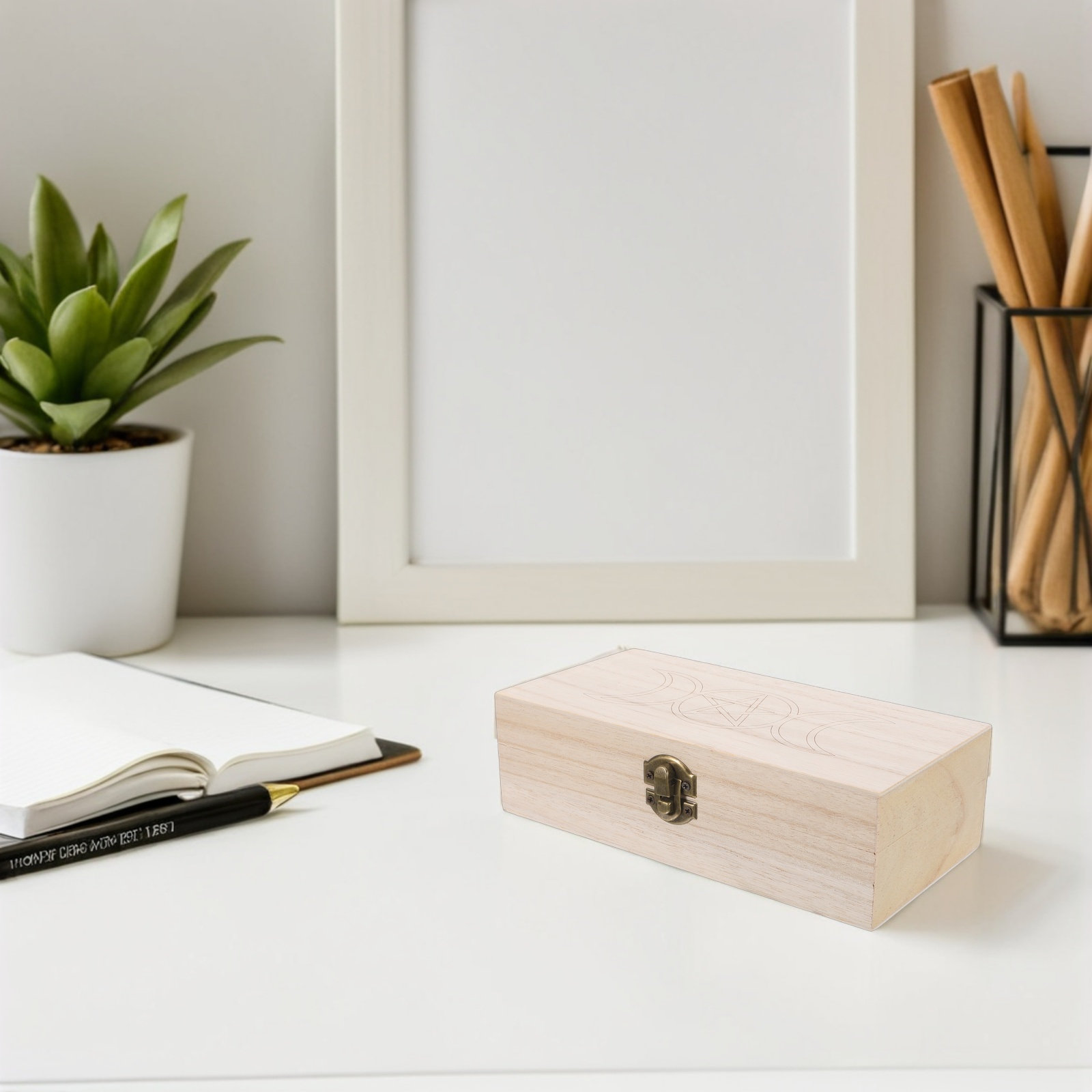 Memory Card Case - صندوق خشبي لحفظ بطاقات التاروت، صندوق