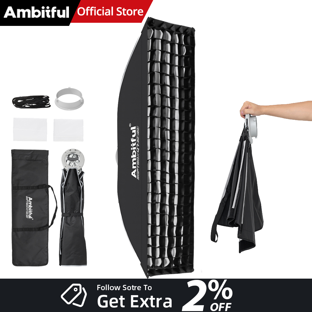 Beauty Dish Softbox - صندوق إضاءة مربع AMBITFUL Q7-II مقاس