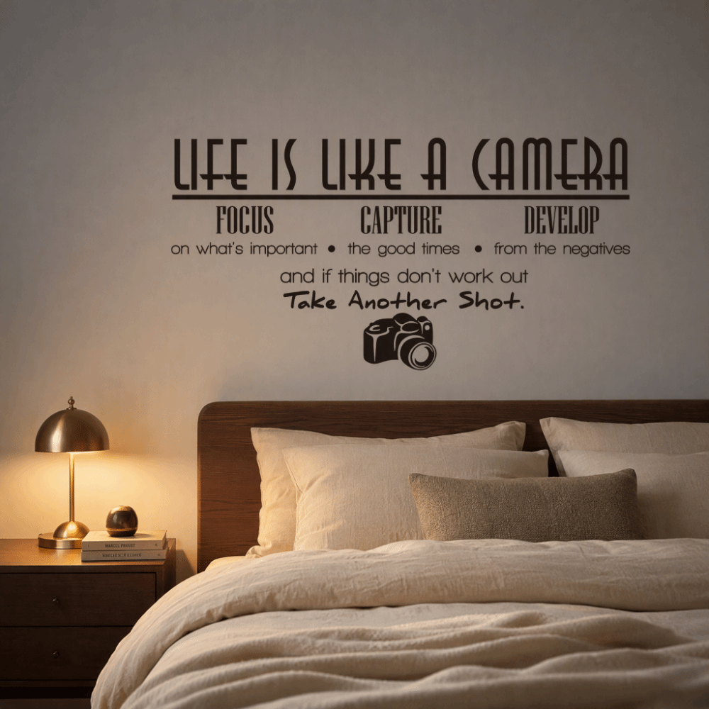 Photography Quotes - ملصقات جدارية من الفينيل PVC مقاس