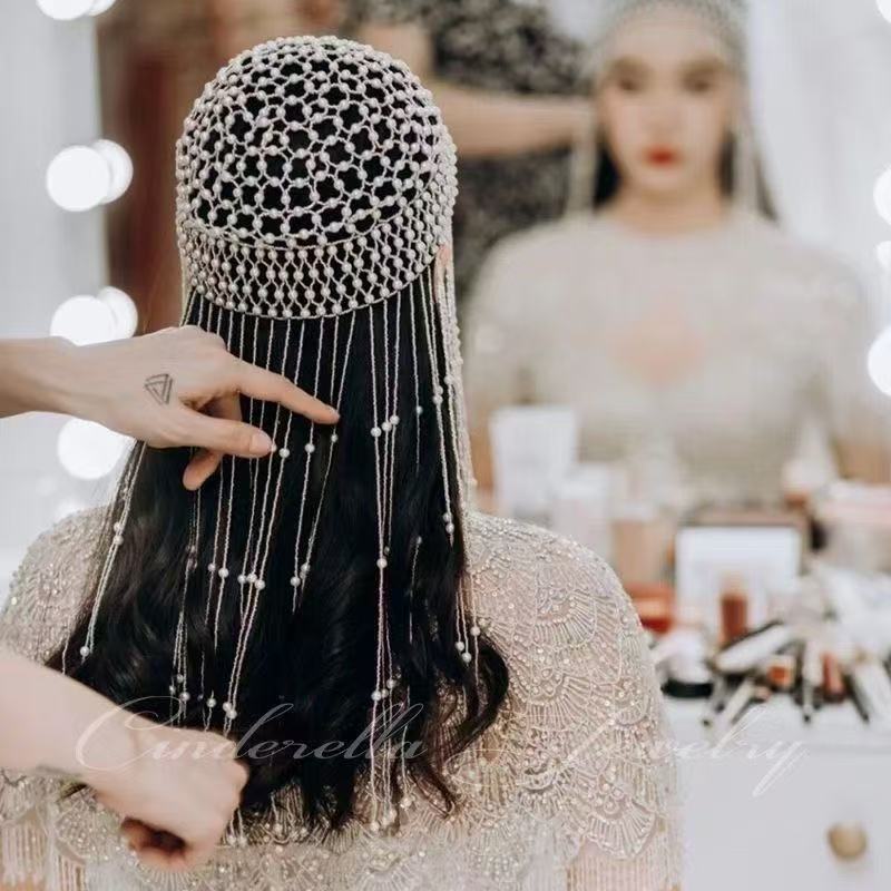 إكسسوار شعر يدوي الصنع مزين با - مراجعة Photography Wedding وسعره