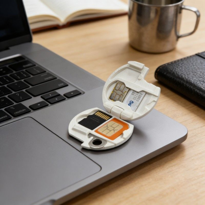 حامل بطاقات SIM وTF مطبوع بتقن - مراجعة Memory Card Case وسعره