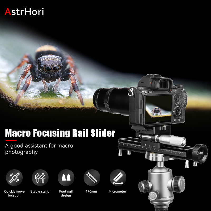 منزلق سكة تركيز ماكرو أستري ،  - مراجعة Camera Slider Rail وسعره