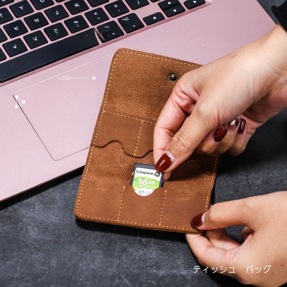 حافظة بطاقات الذاكرة من الجلد  - مراجعة Memory Card Case وسعره