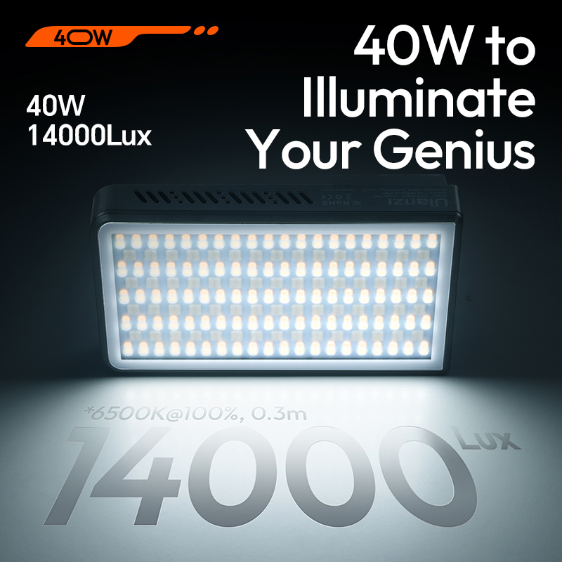 أولانزي P40 ثنائية |   P40 RGB - مراجعة Video Led Light Panel وسعره