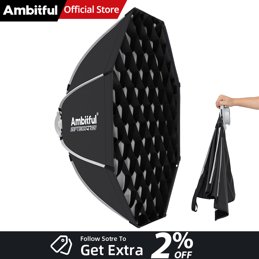 صندوق إضاءة AMBITFUL Q7II 55/6 - مراجعة Beauty Dish Softbox وسعره