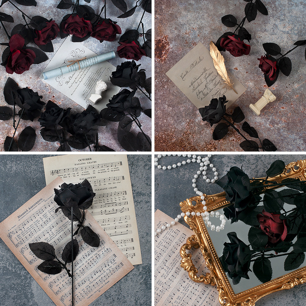 قطعتان من الورود الاصطناعية ال - مراجعة Photography Dark Cloth وسعره