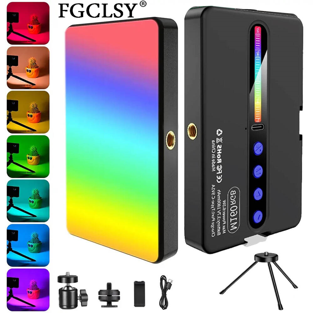 LED RGB ضوء الكاميرا كامل اللو - مراجعة Video Led Light Panel وسعره