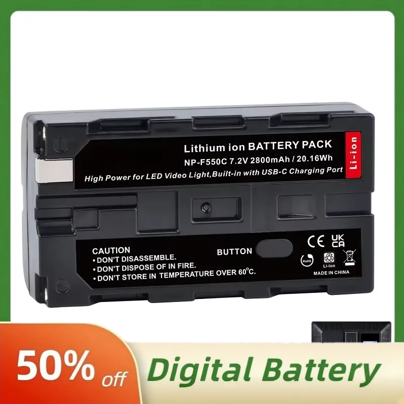 بطارية NP-F550C NP-F550 F570 ب - مراجعة Video Led Light Panel وسعره