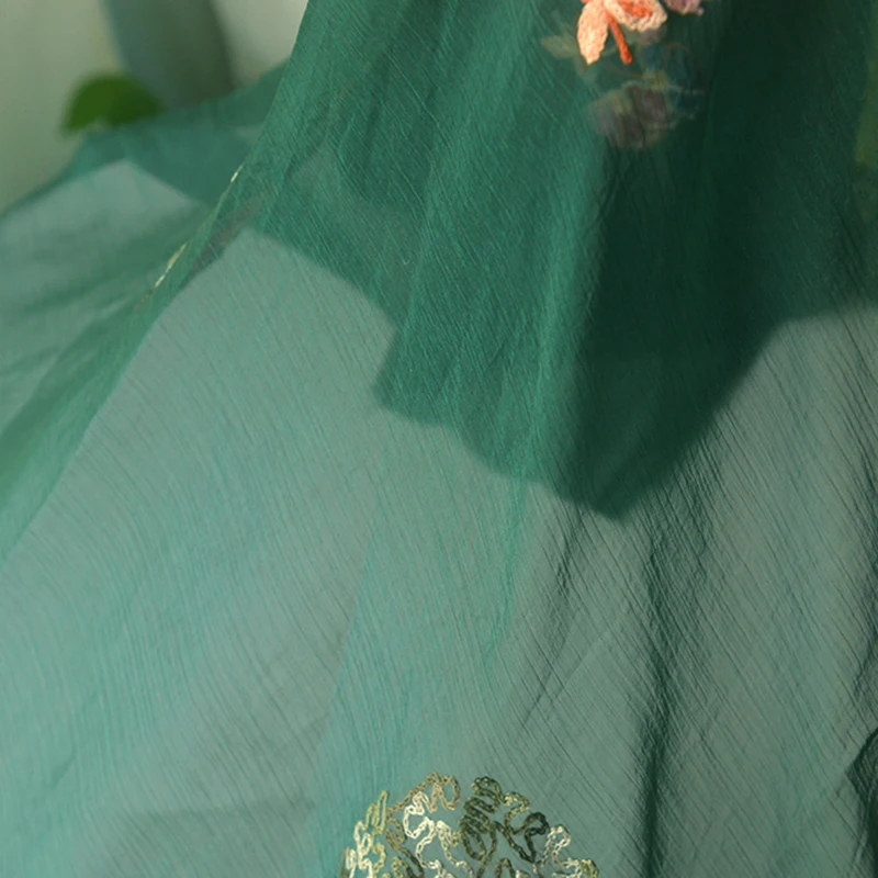 قماش شيفون رقيق بلون أخضر داكن - مراجعة Photography Dark Cloth وسعره