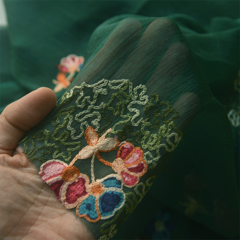 قماش شيفون رقيق بلون أخضر داكن - مراجعة Photography Dark Cloth وسعره