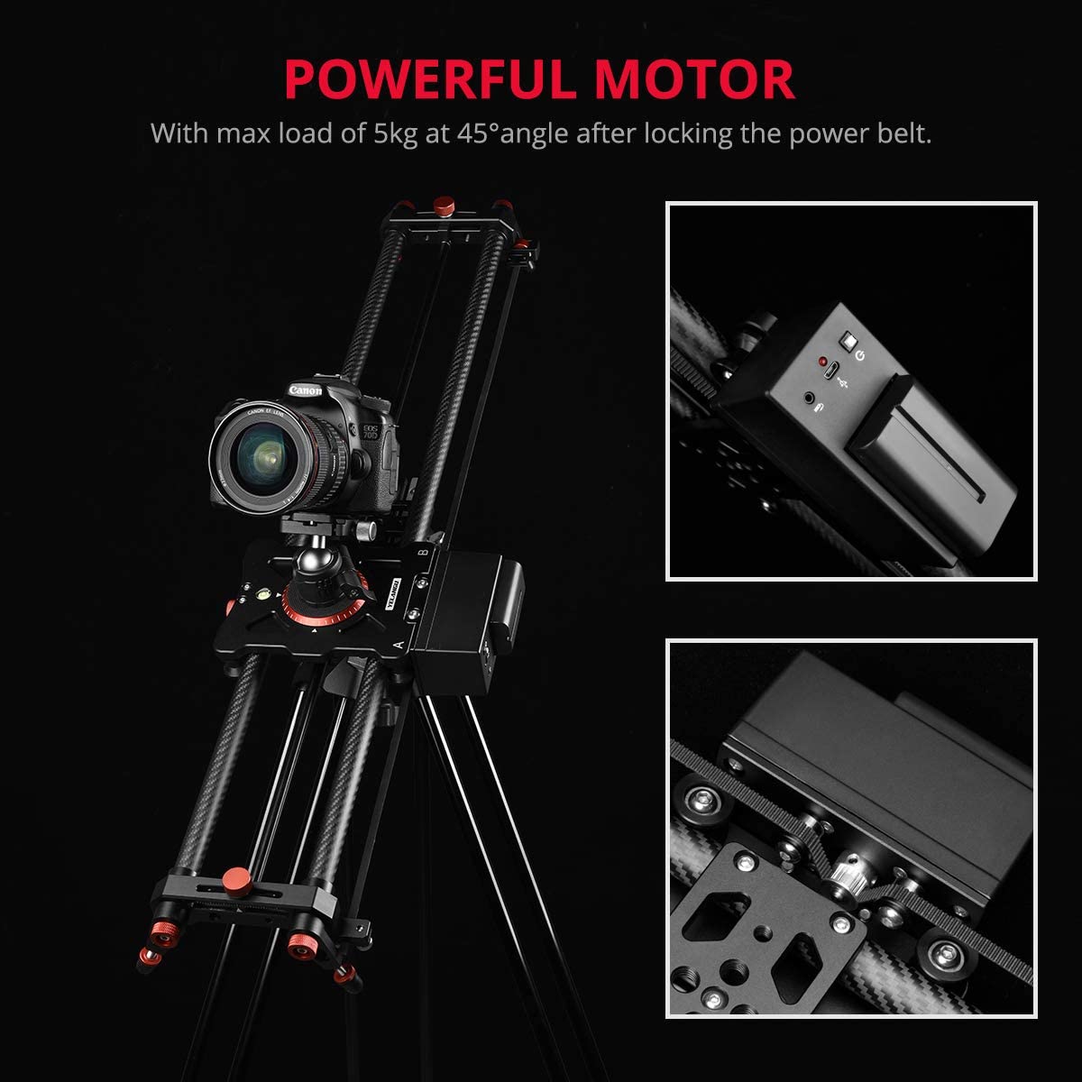 المهنية الكهربائية حامل كاميرا - مراجعة Camera Slider Rail وسعره