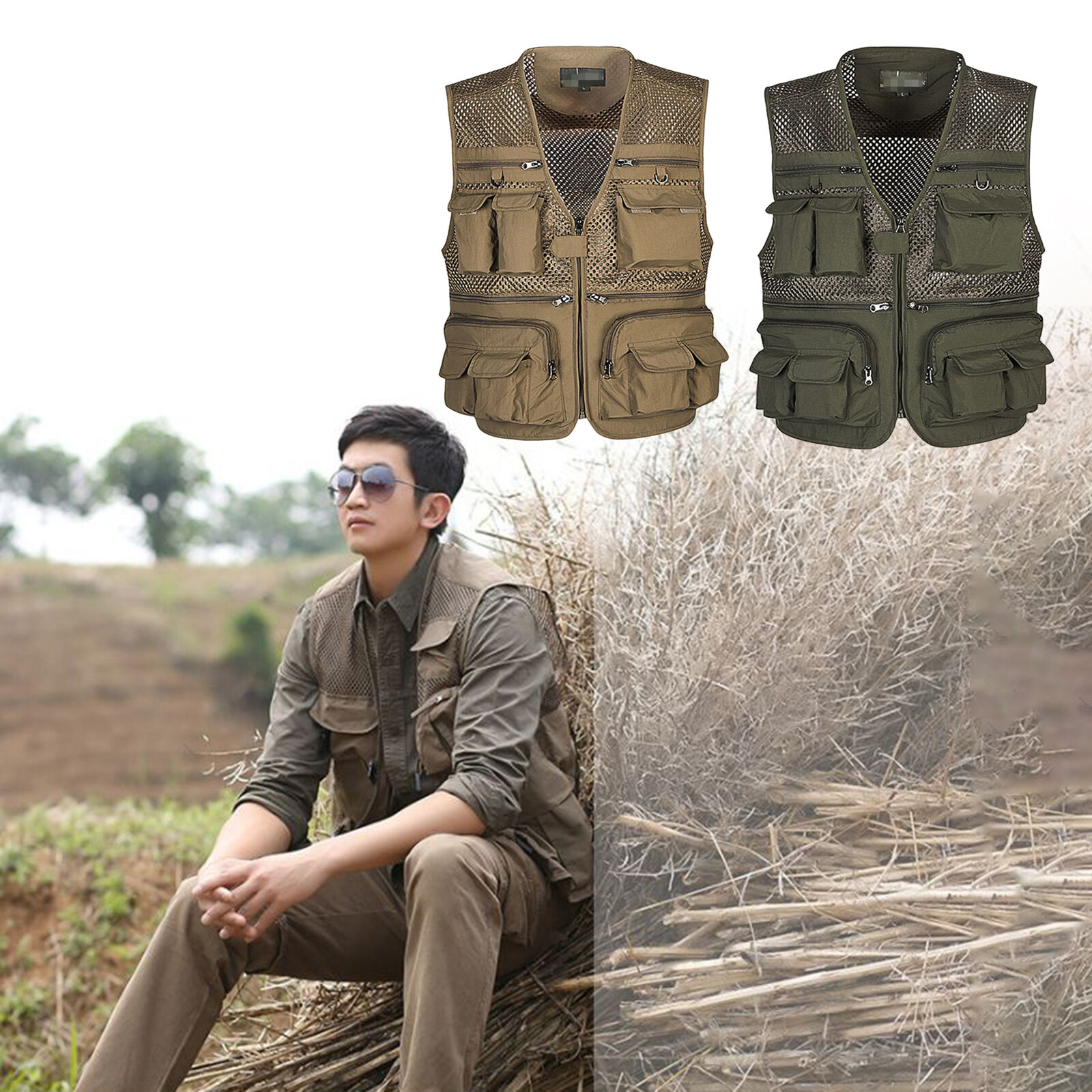 الرجال التكتيكية متعددة جيب ال - مراجعة Photography Jacket وسعره